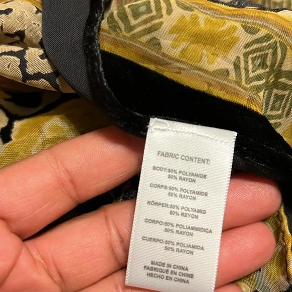 Free people X All Tous burnout velvet Bohemian Kimono  one size NWOT - Picture 6 of 6